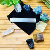 WORKING ON Rough Stone Crystal Energy Alignment Gem Pouch (8 pieces)