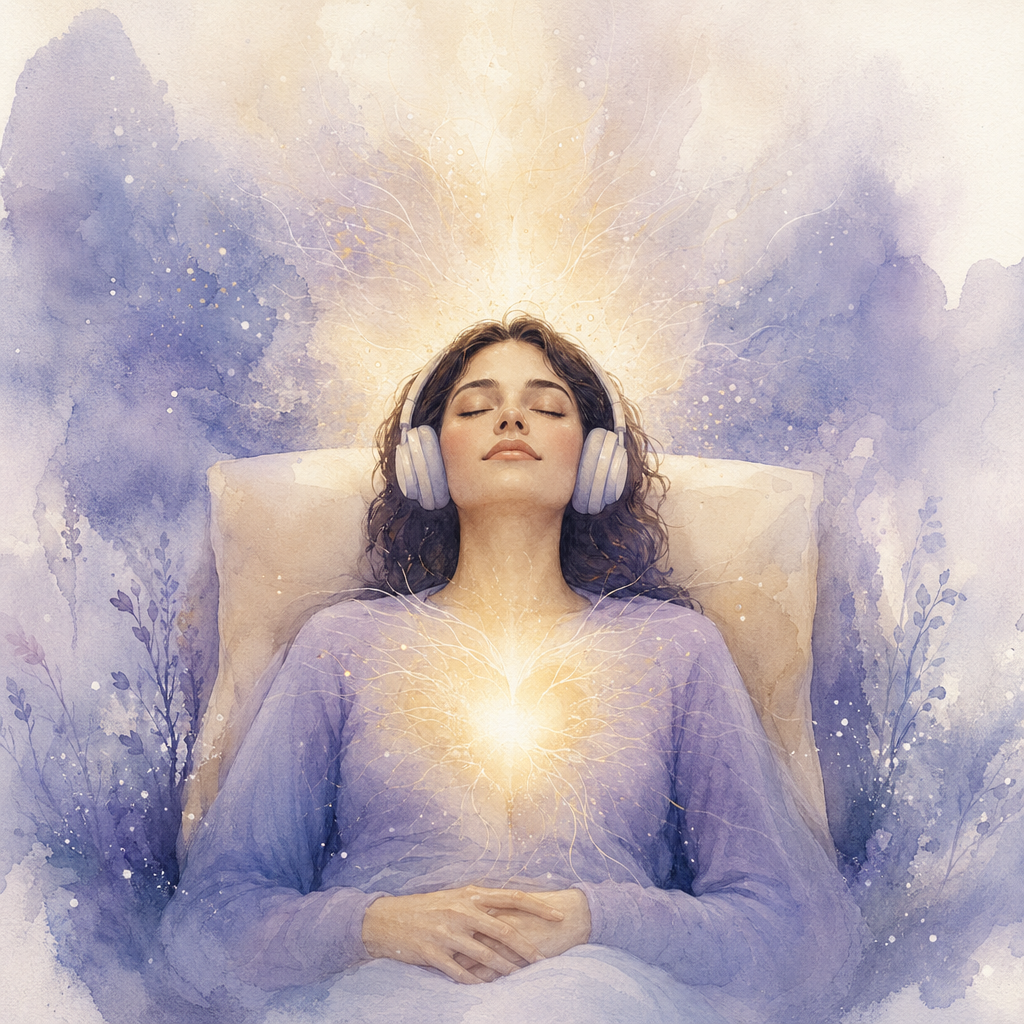 Calm Within Hypnosis watercolor hypnosis illustration