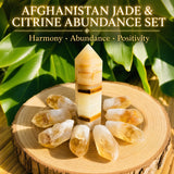 Afghanistan Jade Balance & Citrin Overflod Sæt