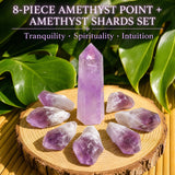 8-delna konica Amethyst + Komplet Amethyst Shards