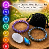 Crown Chakra Mala armbandssett🌈