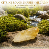 Éclats bruts de citrine (moyen)