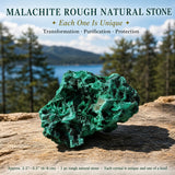 Pierre naturelle brute de malachite