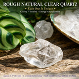 Quartz clair naturel brut