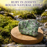 Rubis en pierre naturelle brute Zoisite