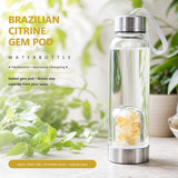 Bouteille d'eau brésilienne Citrine Gem Pod 💧