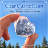 Coeur de quartz clair