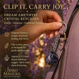 Dream Amethyst Crystal Keychain