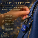 Lapis Lazuli Crystal Keychain