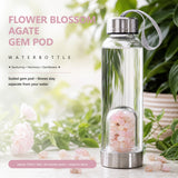 Bouteille d'eau Flower Blossom Agate Gem Pod 💧
