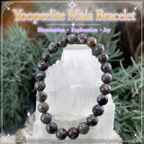 Bracelet Mala Yooperlite avec pochette en velours