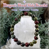 Mala Drakenbloedarmband met fluwelen zakje