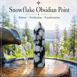 Pointe d'obsidienne flocon de neige