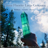 Gerador Grande de Fluorita Verde