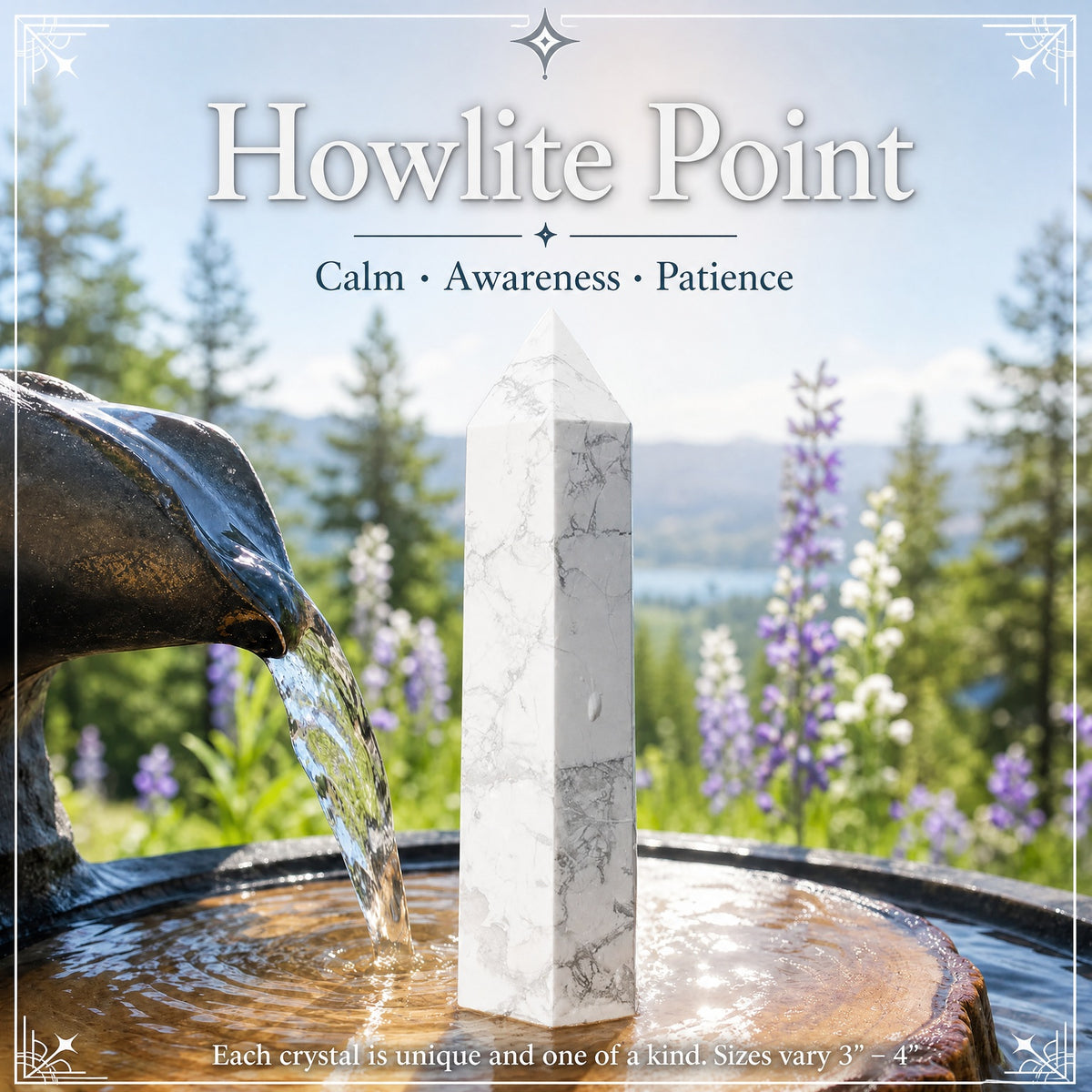 Pointe d'howlite