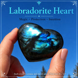 Labradorite Heart