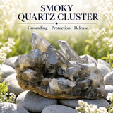 Grappe de quartz fumé