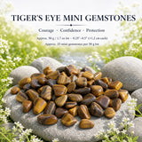 Mini pierres précieuses oeil de tigre (50 grammes / 1,7 oz. Lot)