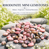 Mini pierres précieuses de rhodonite (lot de 50 grammes / 1,7 oz)