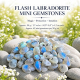Flash Labradorite Mini Gemstones (50 Gram / 1.7oz. Lot)