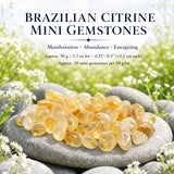 Mini pierres précieuses de citrine brésilienne (lot de 50 grammes / 1,7 oz)
