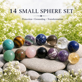 Ensemble de 9 boules de cristal
