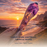 Large Dark Amethyst Crystal Wand