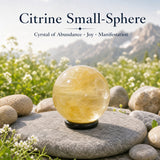 Mini-sphère de citrine