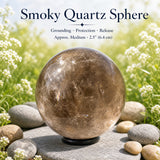 Sphère de quartz fumé