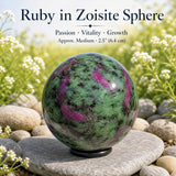 Rubis dans la sphère de Zoisite