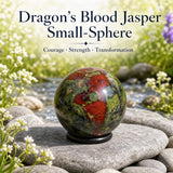 Mini-sphère de jaspe sang de dragon