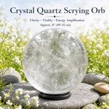 Orbe de divination en cristal de quartz