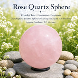 Sphère de quartz rose