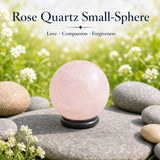 Mini-sphère de quartz rose
