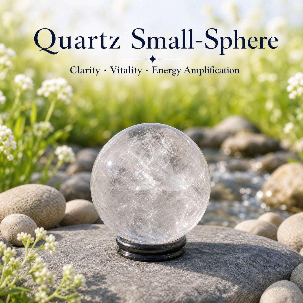 Mini-sphère de quartz