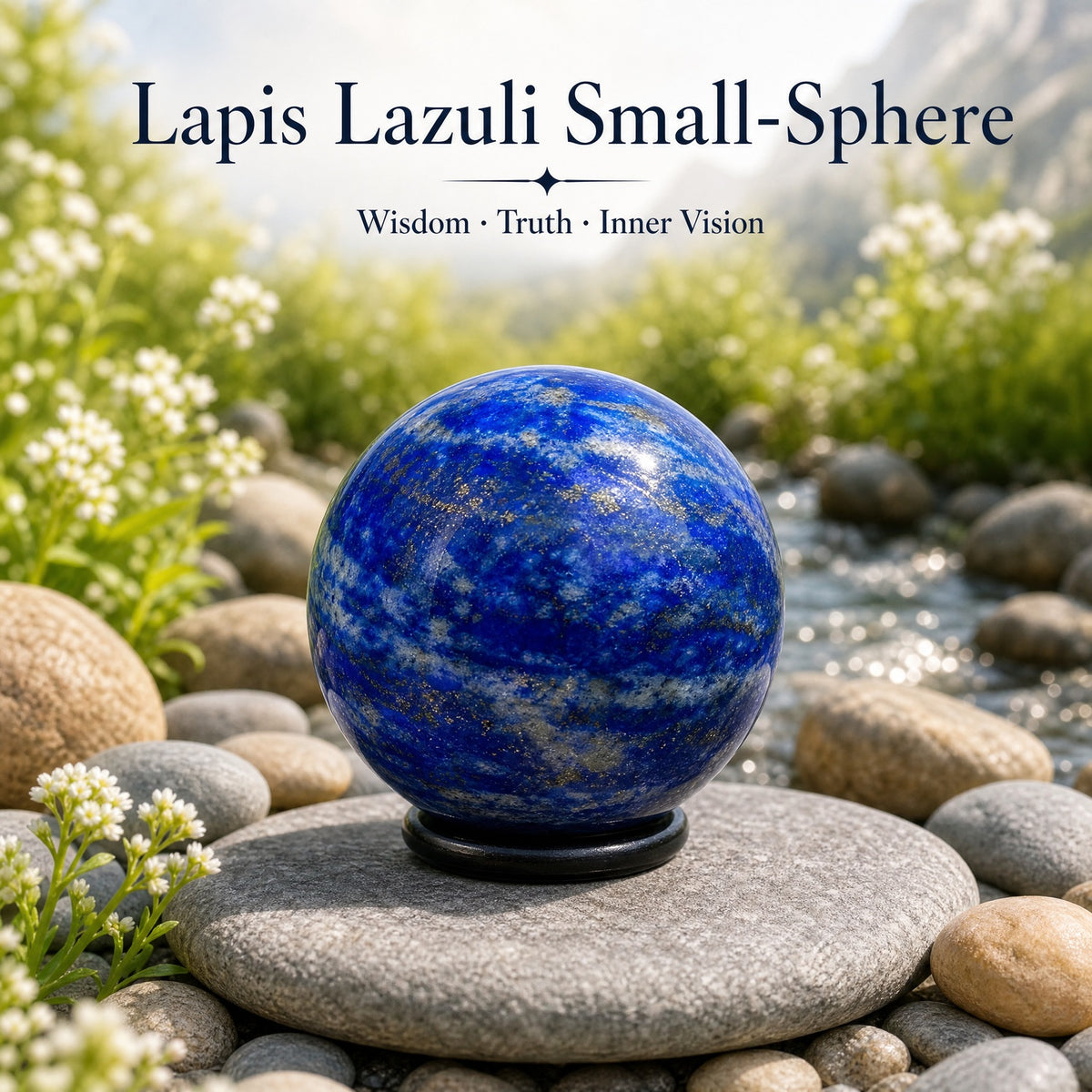 Mini-sphère en lapis-lazuli