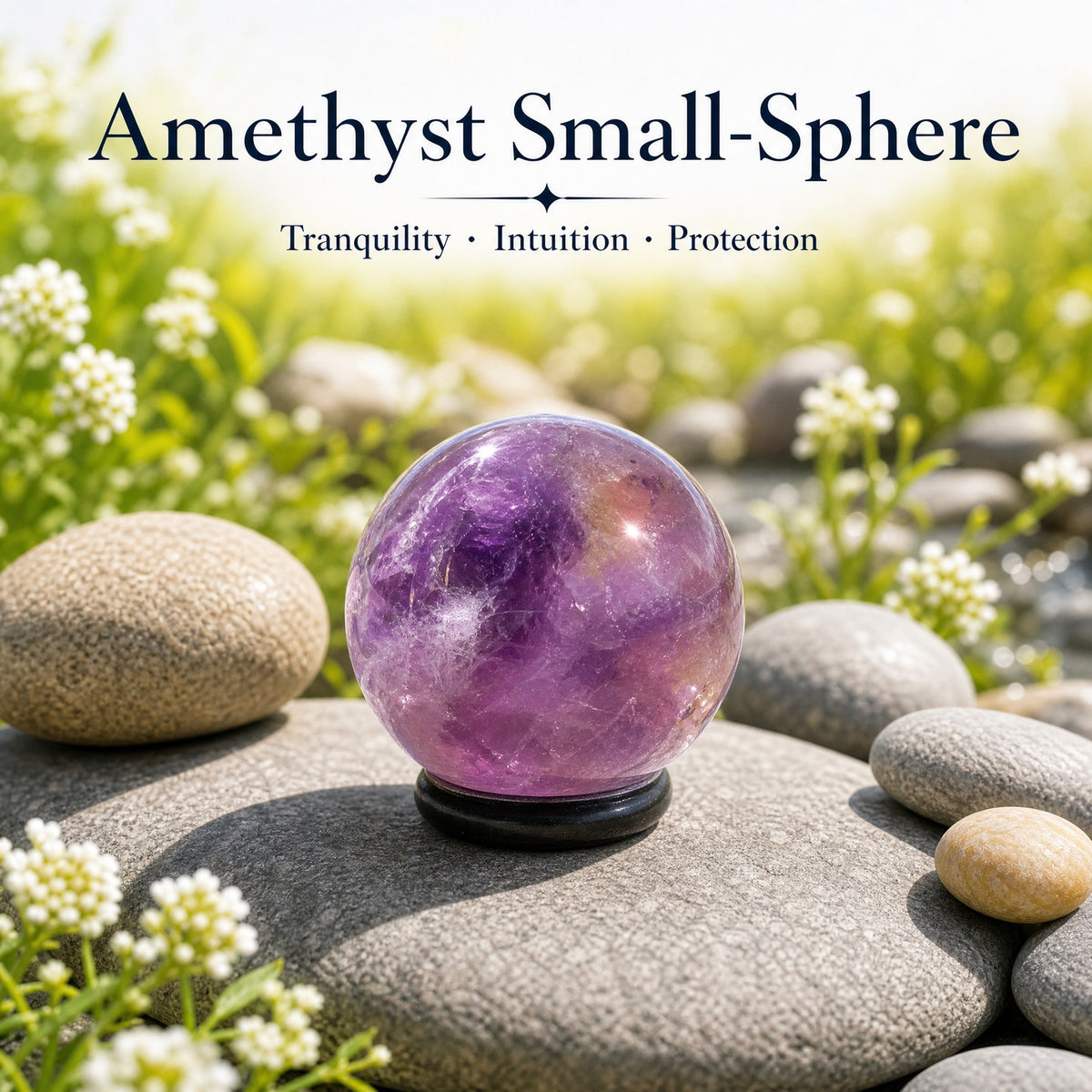 Mini-sphère d'améthyste