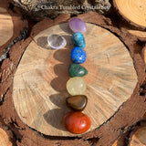 7 Chakra Tumlede Krystaller Sæt PLUS Bonus Crystal+ Pouch