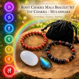Root Chakra Mala armbandssett 🌈