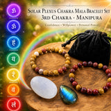 Solar Plexus Chakra Mala armbandasett🌈