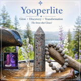 Yooperlite - The Stone the Glows + Mala armbandssett 👉 70% afsláttur