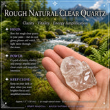 Quartz clair naturel brut