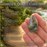 Garden Quartz - Lodolite - Teardrop Cabochon