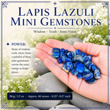 Mini pierres précieuses Lapis Lazuli (lot de 50 grammes / 1,7 oz)