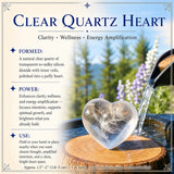 Coeur de quartz clair