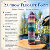 Rainbow Fluorite Point