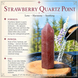 Pointe de quartz fraise
