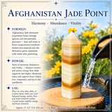 Pointe de jade d'Afghanistan