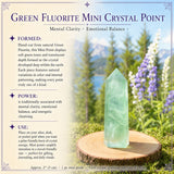 Green Fluorite Mini Crystal Point