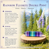 Rainbow Fluorite Double Point